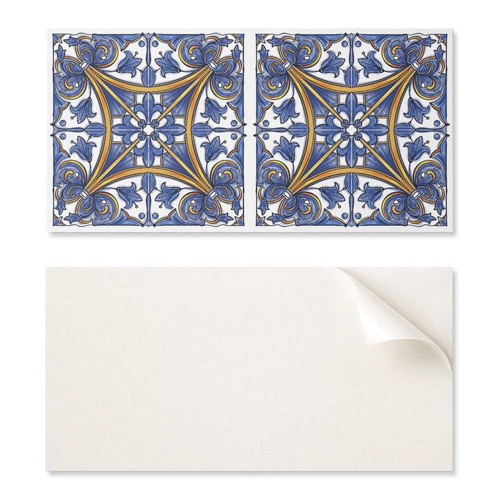 Set Placi Decorative Coloray, 6 buc, PCV, 60x30cm, rezistente la umiditate, culori intense