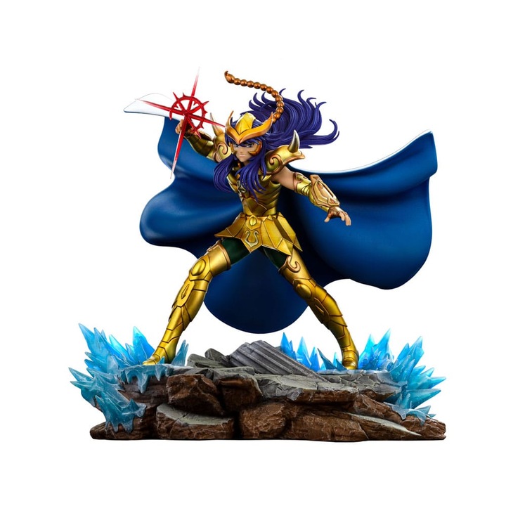 Figurina Saint Seiya Art Scale 1/10 Skorpion Milo, 24x24x21cm, Multicolor, Set licentiat