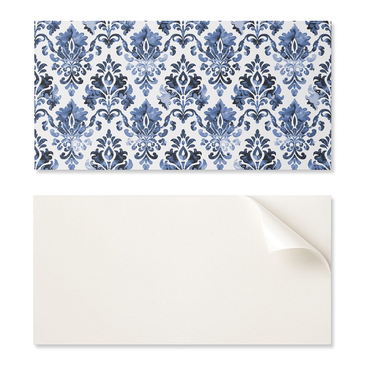 Panou decorativ autoadeziv Coloray, 120x60cm, model floral baroc, rezistent la umiditate