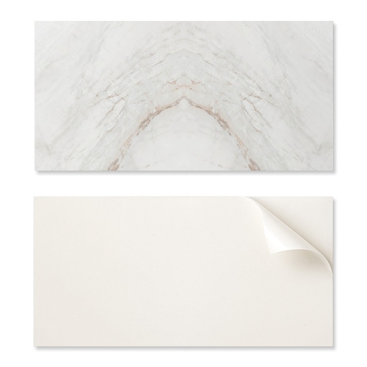 Panou decorativ autocolant Coloray, model marmura, 120x60cm, 1,6mm, rezistent la umiditate