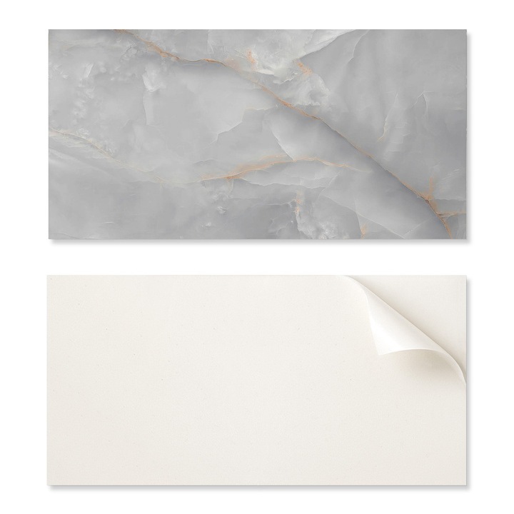 Dekoratív öntapadós tapétapanel, Coloray, PVC, 120x60cm, márvány mintás, 1,6mm, nedvességálló