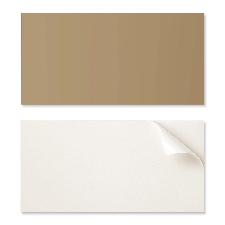 Placa decorativa Coloray, panel vinil cu decor, 120x60cm, culoare ciemnozolty, 1,6mm grosime