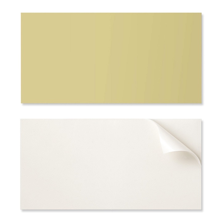 Panou decorativ autocolant Coloray 120x60cm, galben, PVC, rezistent la umiditate