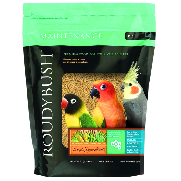 Granulat natural pentru nimfe, papagali ondulati, 11% prot,eina, 6% grasime, Roudybush