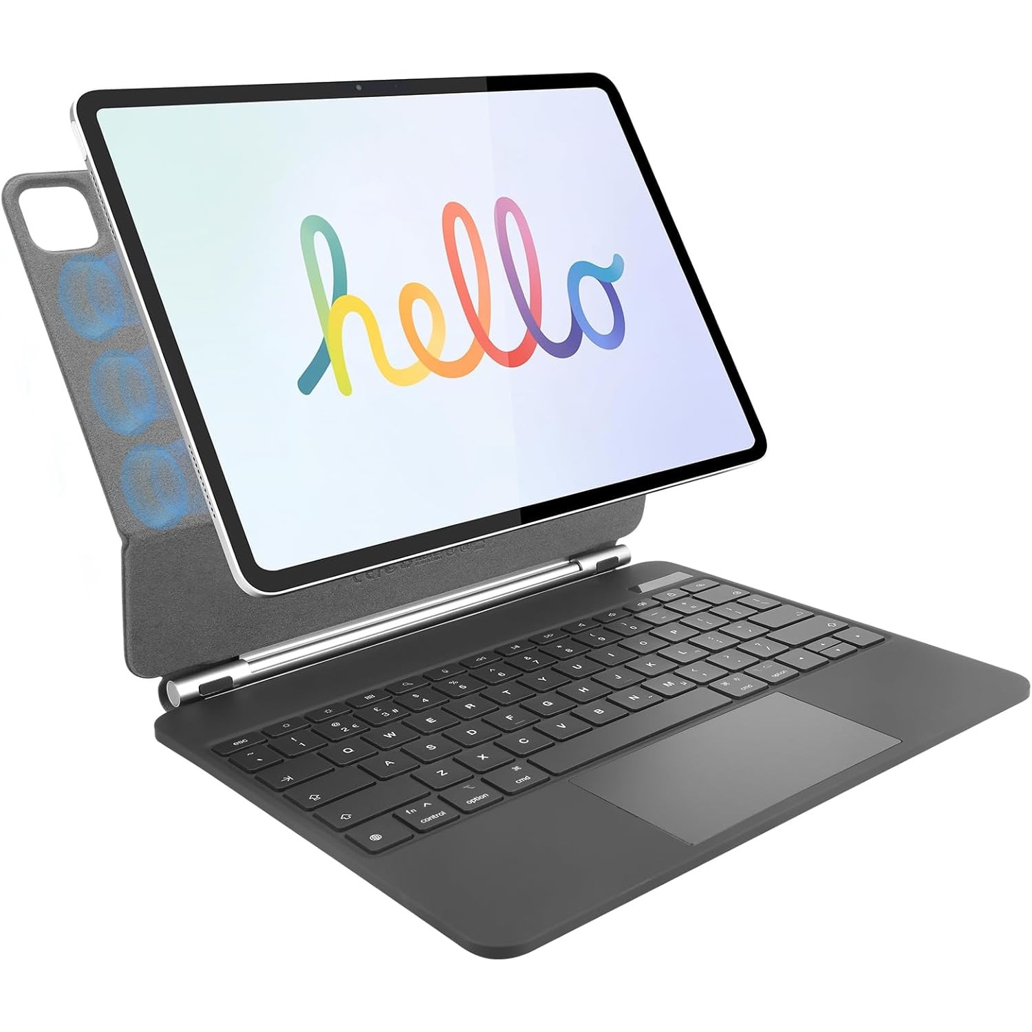 Husa tableta cu tastatura si touchpad pentru iPad Pro 12.9, model Rii HL129, design elegant, dimensiuni compacte