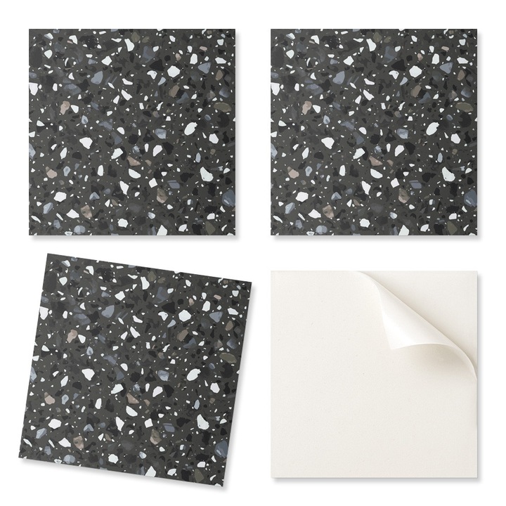 Coloray Dekoratív Öntapadós Csempekészlet, kőmintás, 4 darab, 50x50cm, nedvességálló