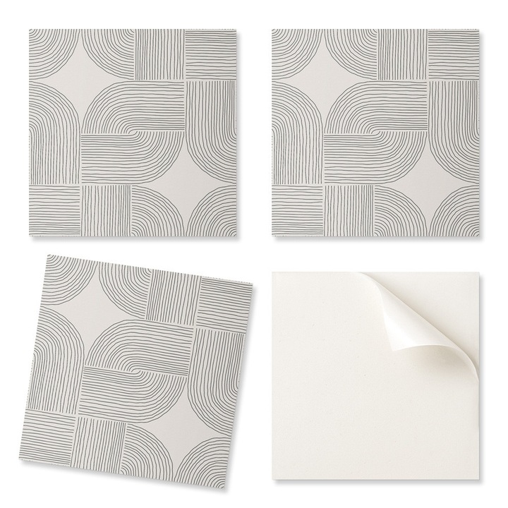 Coloray 20 db-os öntapadós vinyl csempekészlet, 20x20cm, nedvességálló