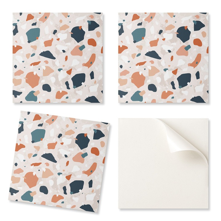 Coloray dekorációs csempék, absztrakt minta, 20x20cm, 20 darab, nedvességálló