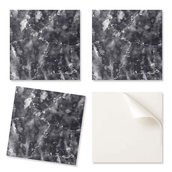 Coloray dekoratív matrica szett, márvány, 50x50cm, 4 darab