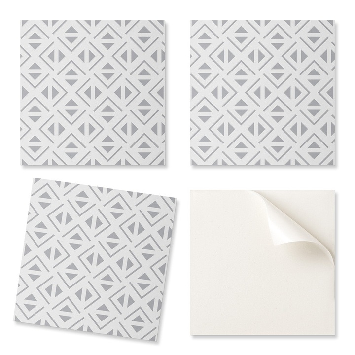 Coloray dekoratív matrica szett, 9 darab, geometria, többszínű, 30x30cm