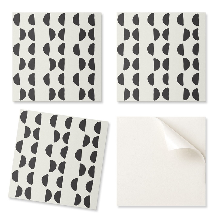 Placi decorative PCV Coloray, model abstract, 20x20cm, 20 bucati, rezistent la umiditate