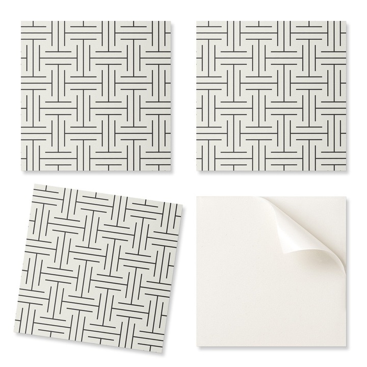 Coloray dekorációs táblák, 9 db-os készlet, geometrikus, 30x30cm, többszínű