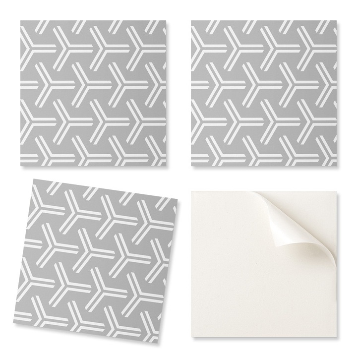 Coloray dekoratív táblák, 4 db-os készlet, geometrikus, 50x50cm, többszínű, 1,6mm