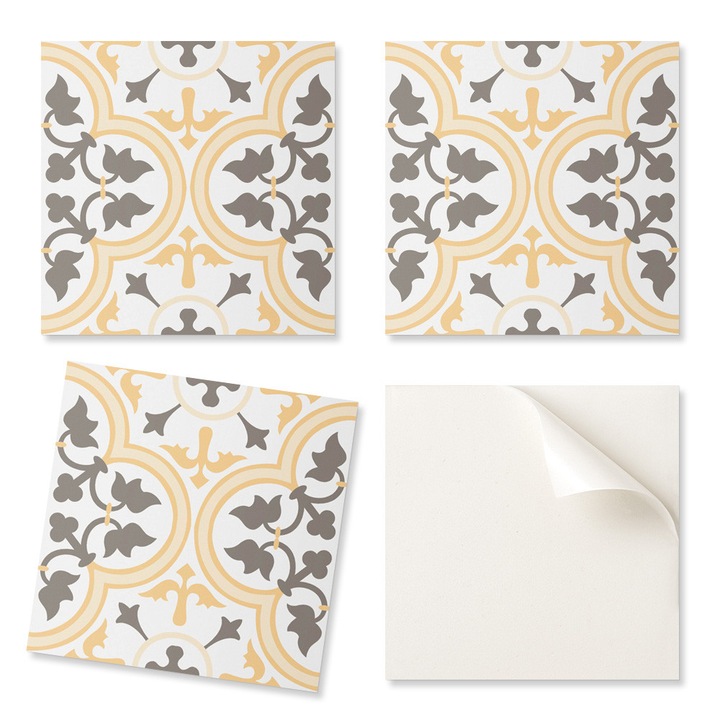 Coloray dekoratív matrica készlet, 4 darab, 50x50cm, nedvességálló, intenzív színek