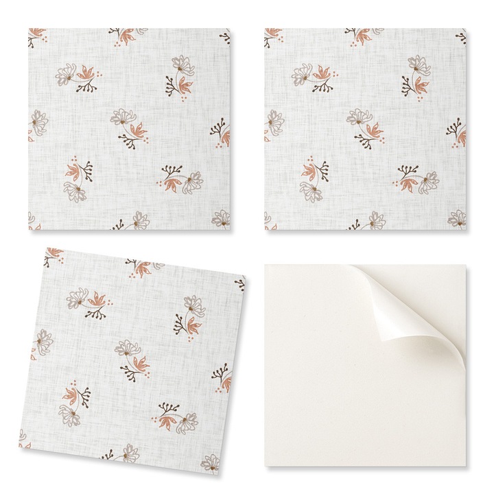 Coloray dekoratív csempe, 4 darabos szett, 50x50cm, PVC, nedvességálló, intenzív színek