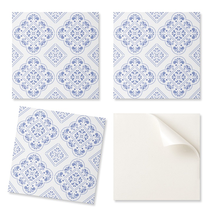 20 db-os Coloray Vinil Öntapadós Csempe Készlet 20x20cm, nedvességálló, élénk színek