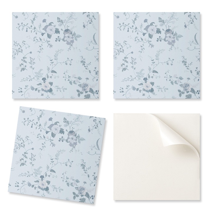 Coloray dekoratív csempe szett, 20 db, virágos, 20x20cm, nedvességálló