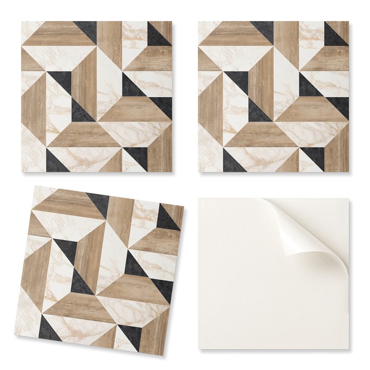 Set 4 Placi Vinilice Coloray, 50x50cm, Grosime 1,6mm, Rezistente la Umiditate