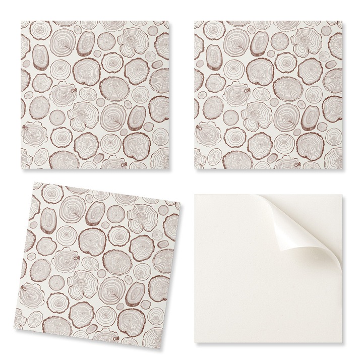 Placi decorative Coloray set 4, PVC, 50x50cm, rezistente la umiditate