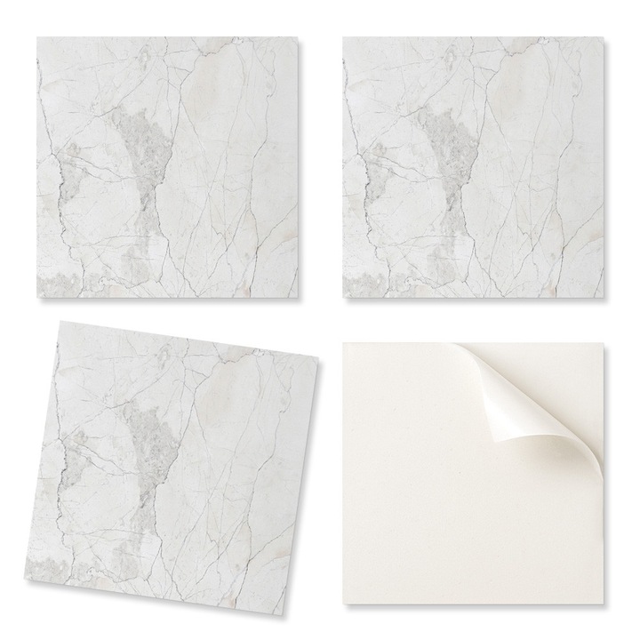 Díszítőcsempe készlet, Coloray, 20 db, márvány design, 20x20cm, nedvességálló