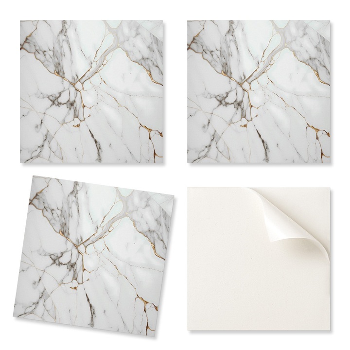 Coloray öntapadós lapok, márvány, 4 darab, 50x50cm, 1,6mm, nedvességálló