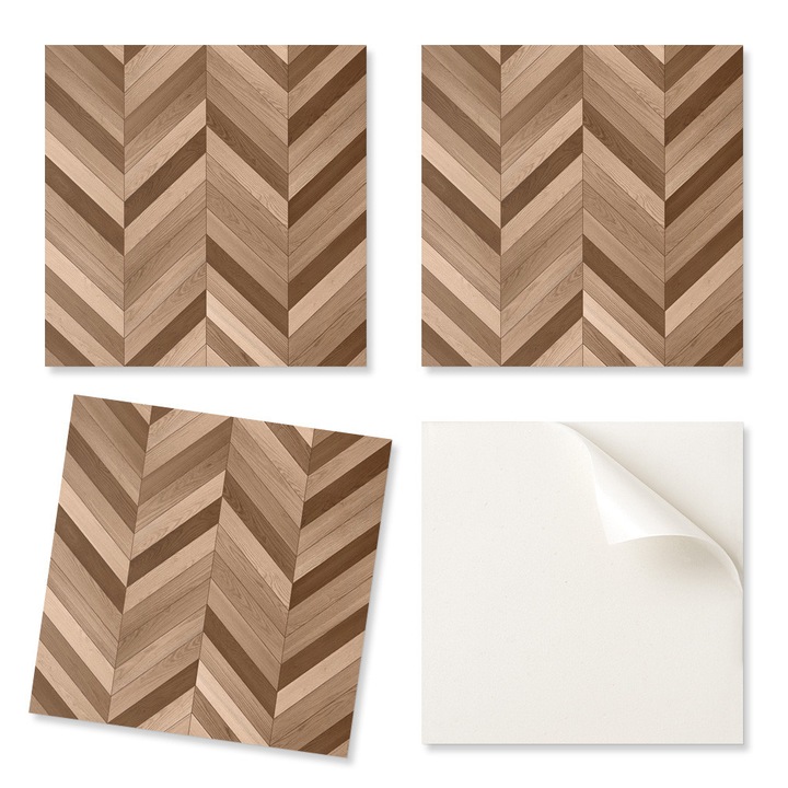 Coloray 20 db-os dekoratív vinil burkolólap készlet, 20x20 cm, nedvességálló, intenzív színek