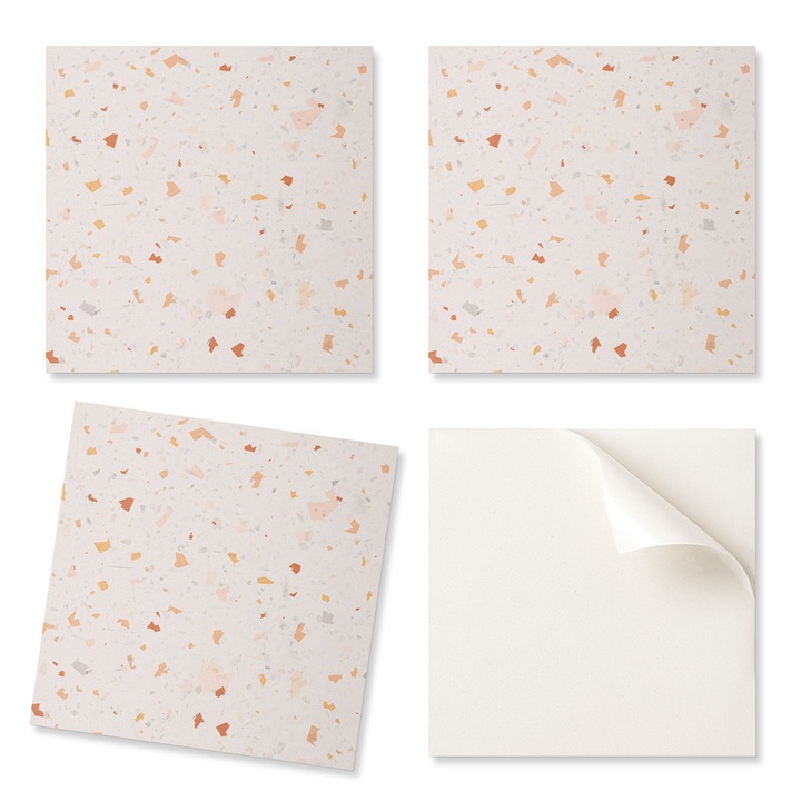 Coloray díszítő panelek, absztrakt, többszínű, 50x50 cm, 4 darab