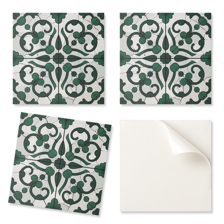 Díszítő lapok, Coloray, 50x50cm, PVC, Zöld