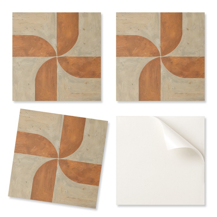 Coloray dekoratív csempe, geometrikus, 20x20cm, 20 darab, nedvességálló, intenzív színek