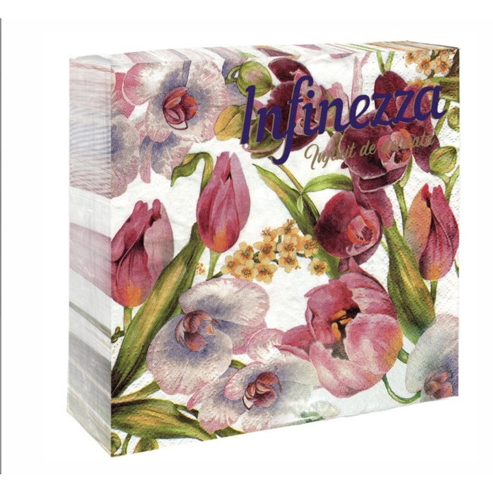 Servetele masa Infinezza, Spring Flower, 33x33 cm, 3 straturi, 20 bucati/set Adauga recenzie