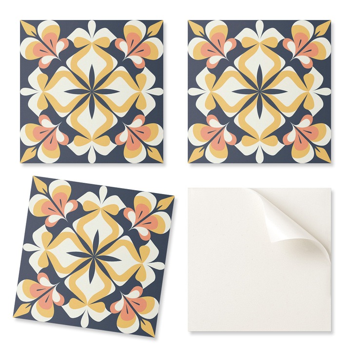 Coloray Dekoratív Csempe Szett, 20 db, geometrikus, többszínű, 20x20cm