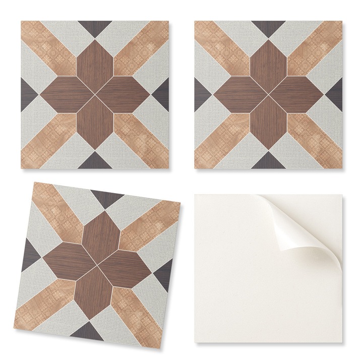 Coloray vinil csempekészlet, geometrikus, 20x20 cm, 20 darab