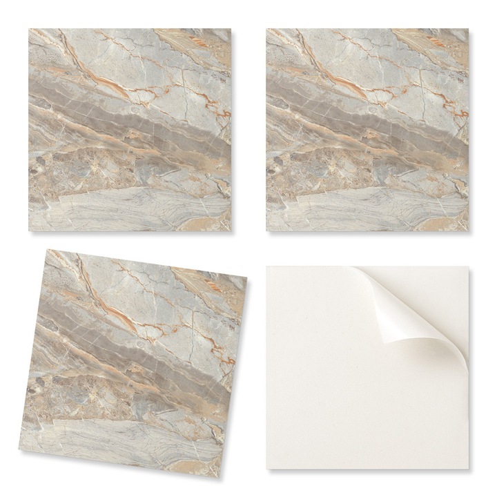 Set 4 placi Decorative Coloray, multicolor, 50x50 cm, PVC