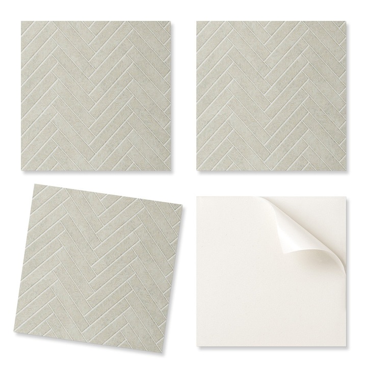 Coloray dekorációs csempe szett 20 db, PVC, 20x20cm, nedvességálló, szürke