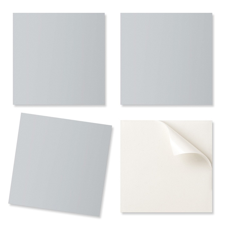 Coloray öntapadós vinil dekoratív csempe, 20x20cm, 20 darabos készlet, szürke, nedvességálló