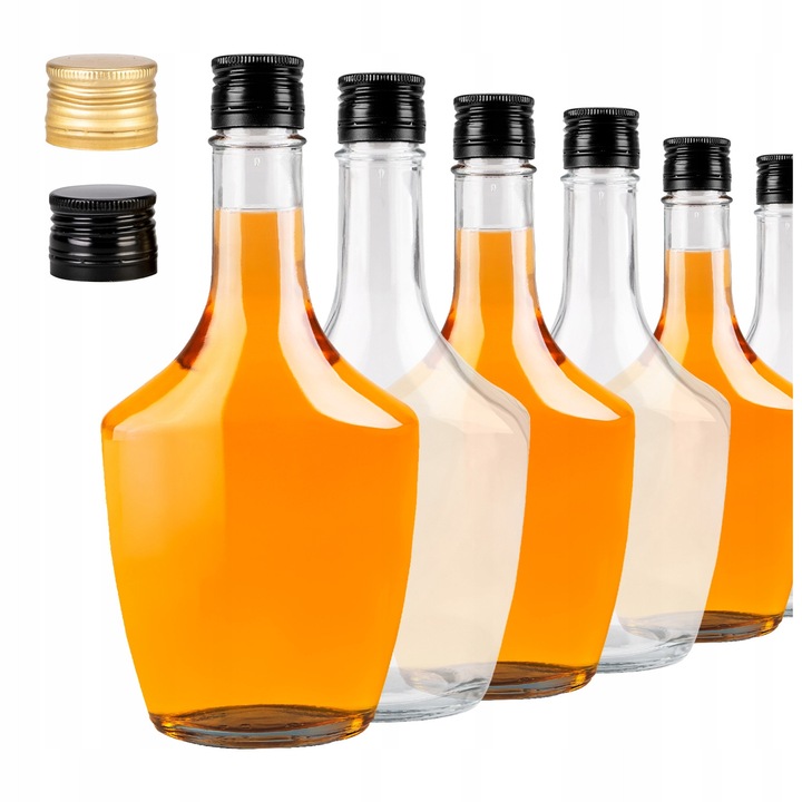 Комплект бутилки, SuperButelki, Koneser, 500 мл, идеални за домашно вино, ликьори, херметическо затваряне, екологично решение – бутилка за многократна употреба и рециклиране, 21 см x 10.5 см x 6.3 см, многоцветен, 10 броя