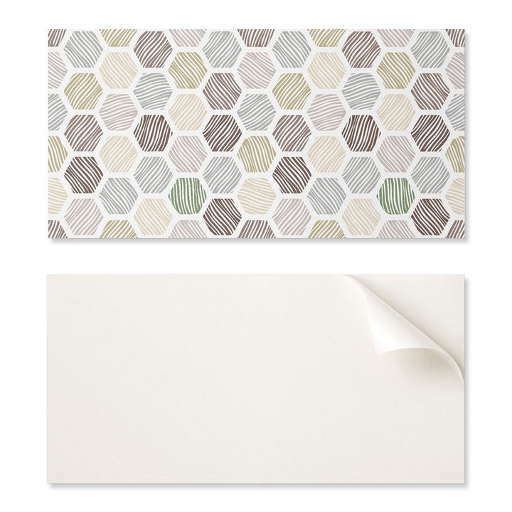 Coloray öntapadós dekoratív csempekészlet, PVC, nedvességálló