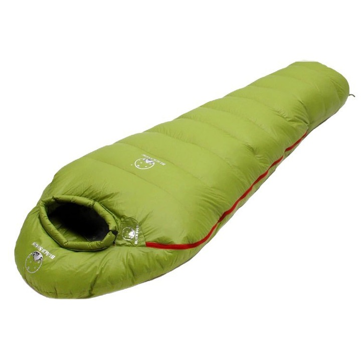 Sac de dormit700g puf / pana la -5° - BS-700 Verde Fermoar pe partea stanga