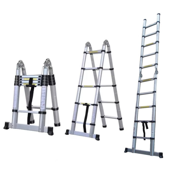 Scara articulata telescopica 2 in 1 – 3, 2 m, aluminiu