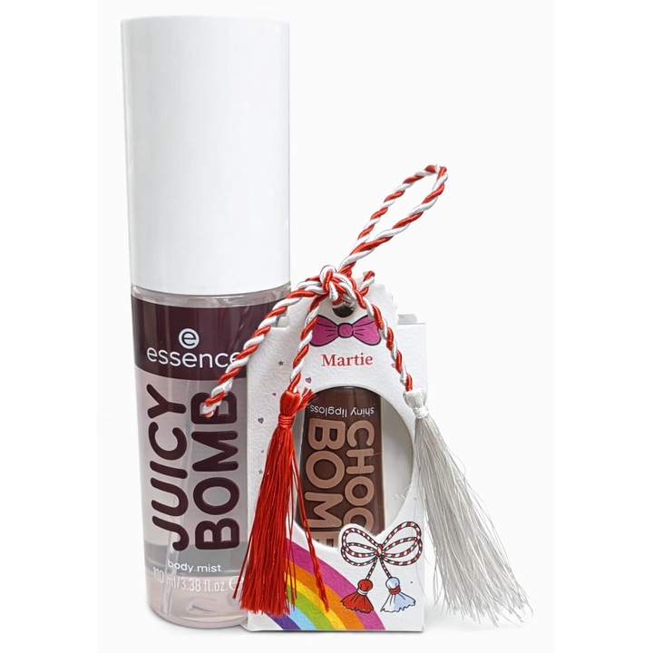 Márciusi szett 2 db testpermettel és egy SHINY átlátszó ajakfénnyel, Clean Beauty formula