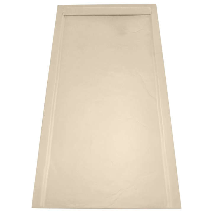 Cadita Dus 80x120 RENASCENTE Crem, Mineral Compozit, Scurgere Ascunsa, Design Modern Premium