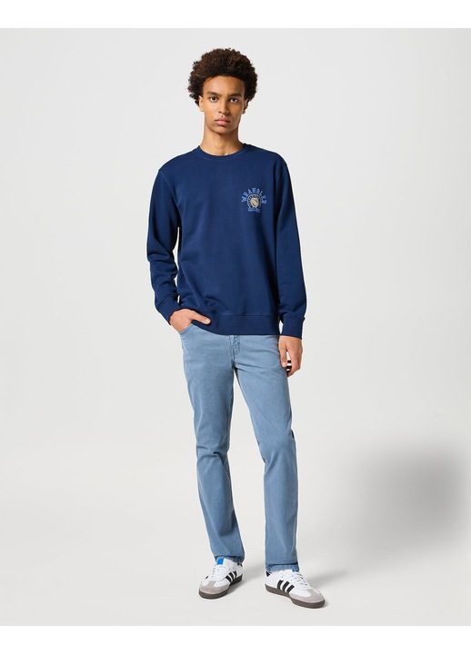 Férfi Blugi, Wrangler, Texas Slim, Slim Fit, Alacsony Derék, Cipzár, Hosszú, 5 Zseb, Pamut, Kék