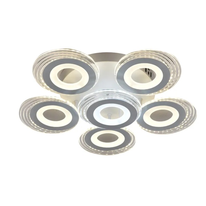 Lustra LED Delight, 150W, 6 brate, 3 culori, 550x130mm