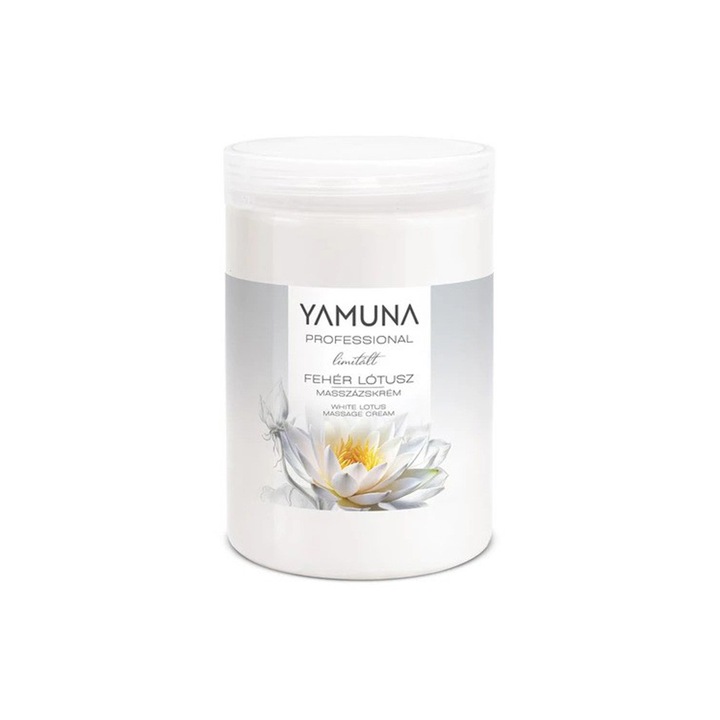 Crema de masaj din plante si lotus alb Yamuna 1020 gr