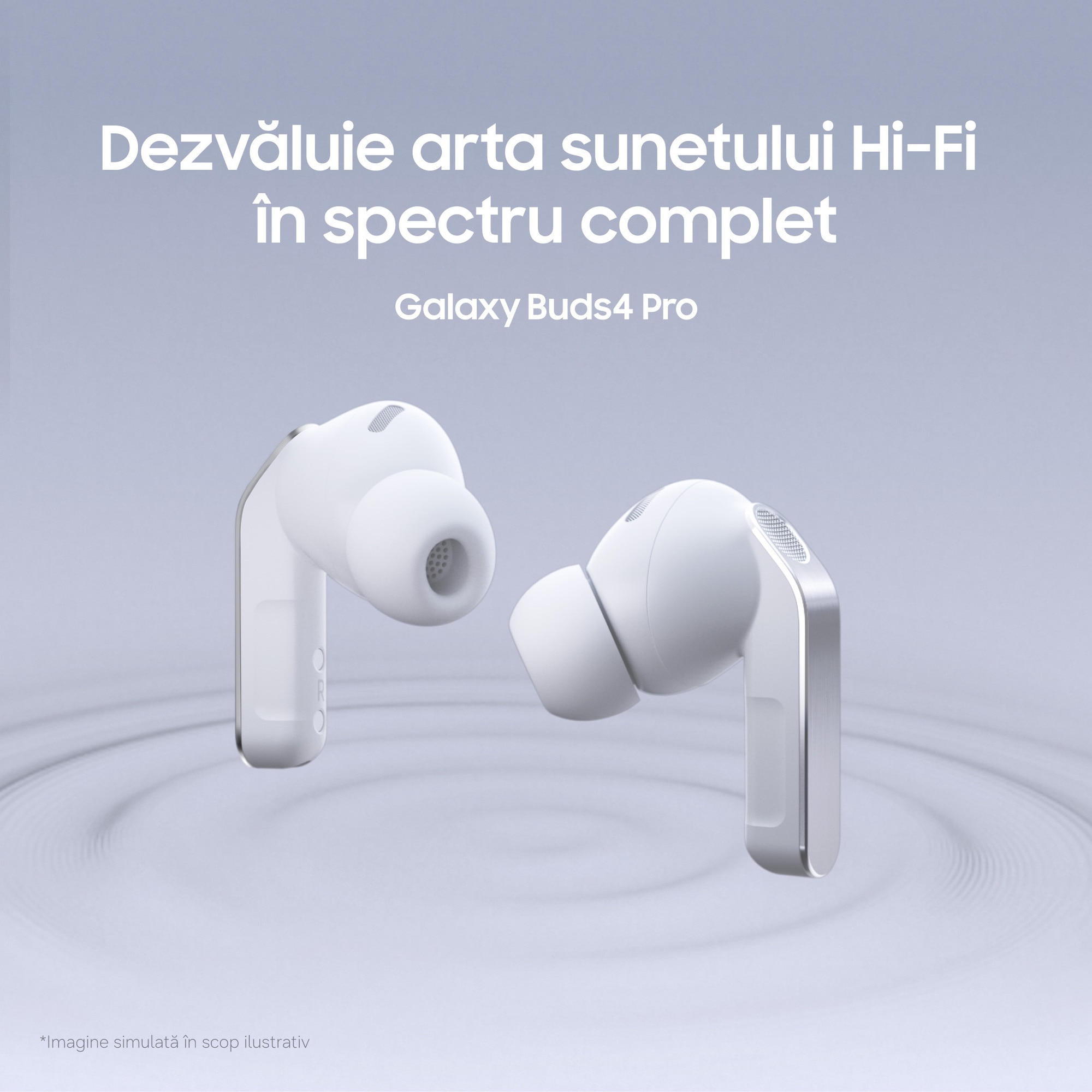 Samsung Galaxy Buds4 Pro ホワイト Galaxy Buds4 Pro | White | Samsung Romania