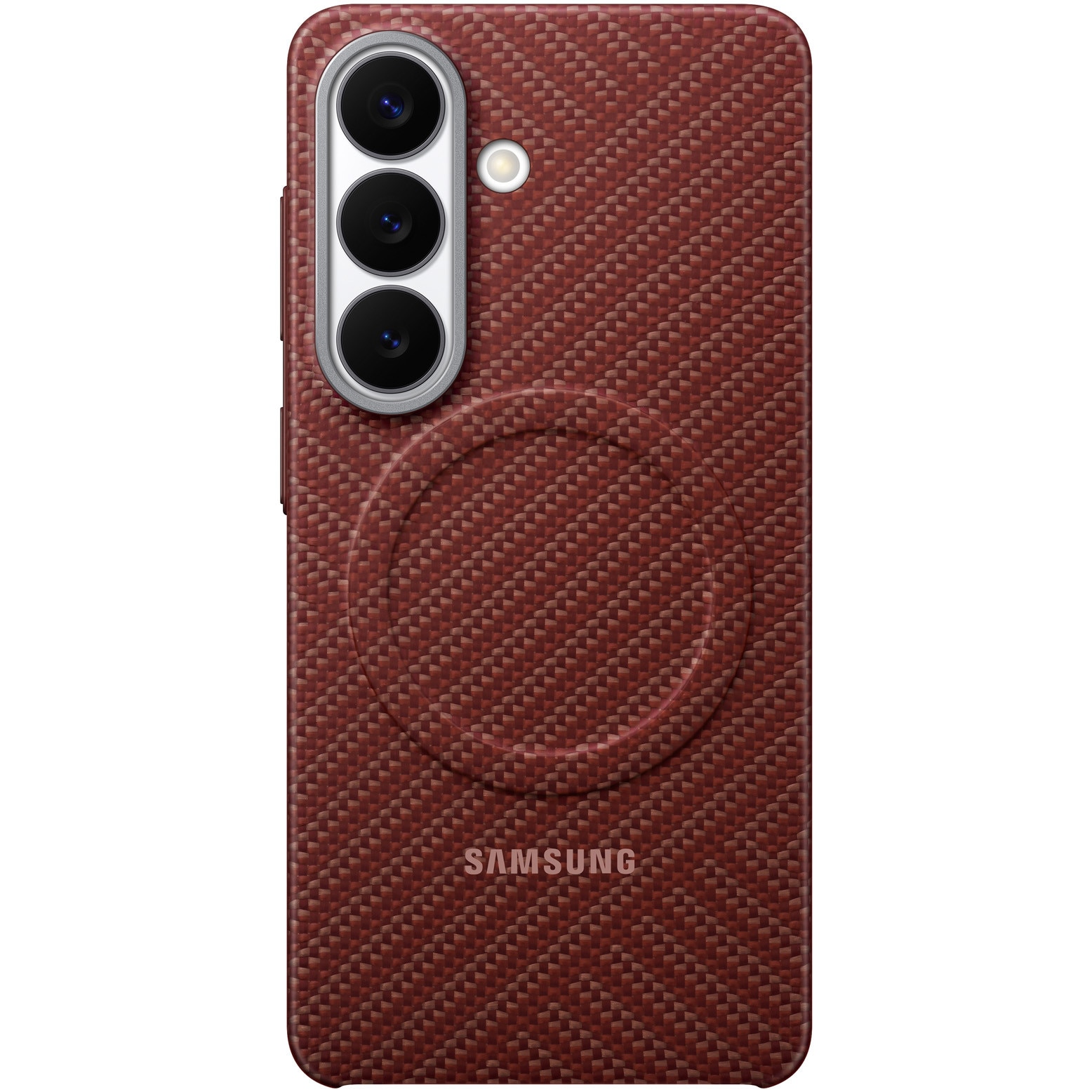 Husa de protectie Samsung pentru Galaxy S26, Carbon Magnet, Coralred