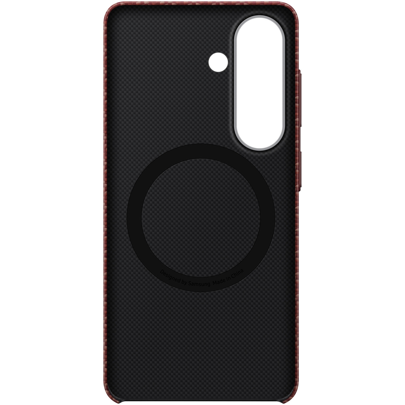 Husa de protectie Samsung pentru Galaxy S26, Carbon Magnet, Coralred