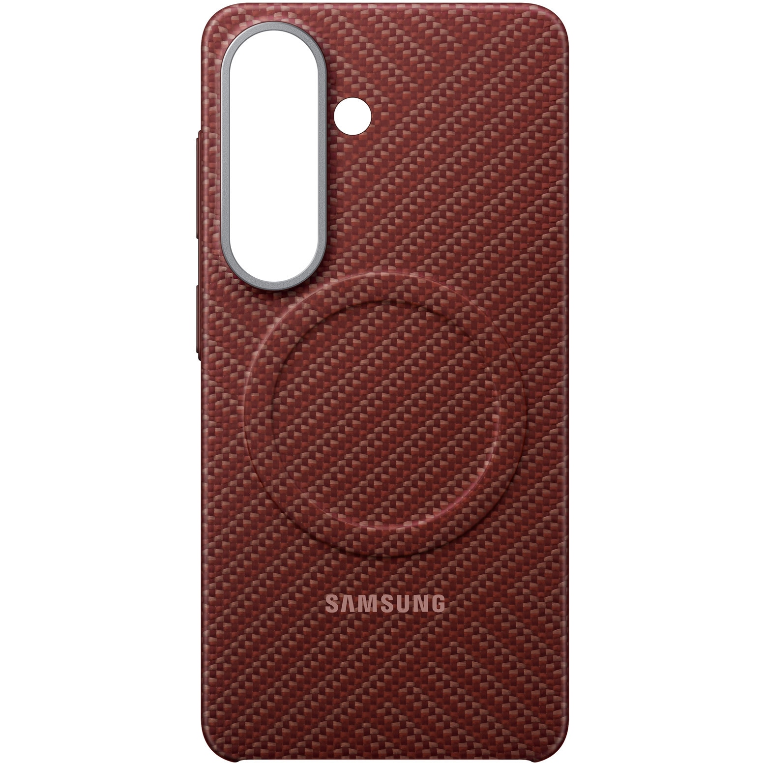Husa de protectie Samsung pentru Galaxy S26, Carbon Magnet, Coralred