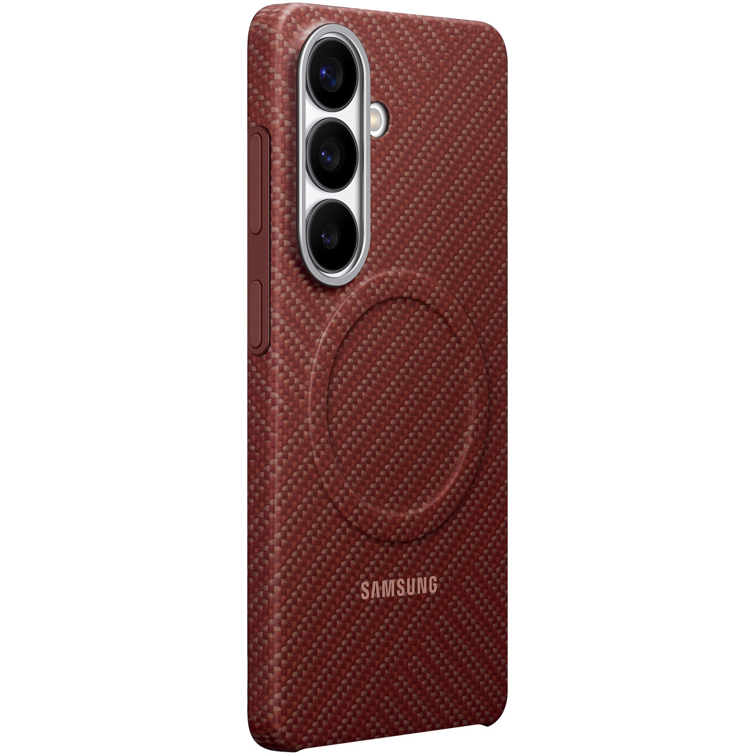 Husa de protectie Samsung pentru Galaxy S26, Carbon Magnet, Coralred