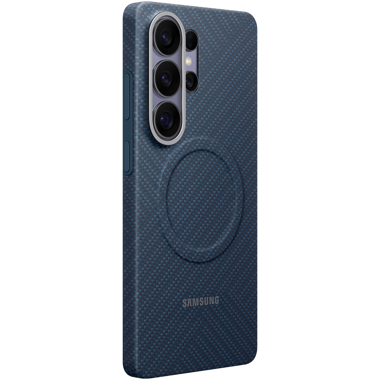 Husa de protectie Samsung pentru Galaxy S26 Ultra, Carbon Magnet, Dark Blue